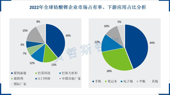 天博体育中国钴酸锂前三企业占全球六成以上竞争力强